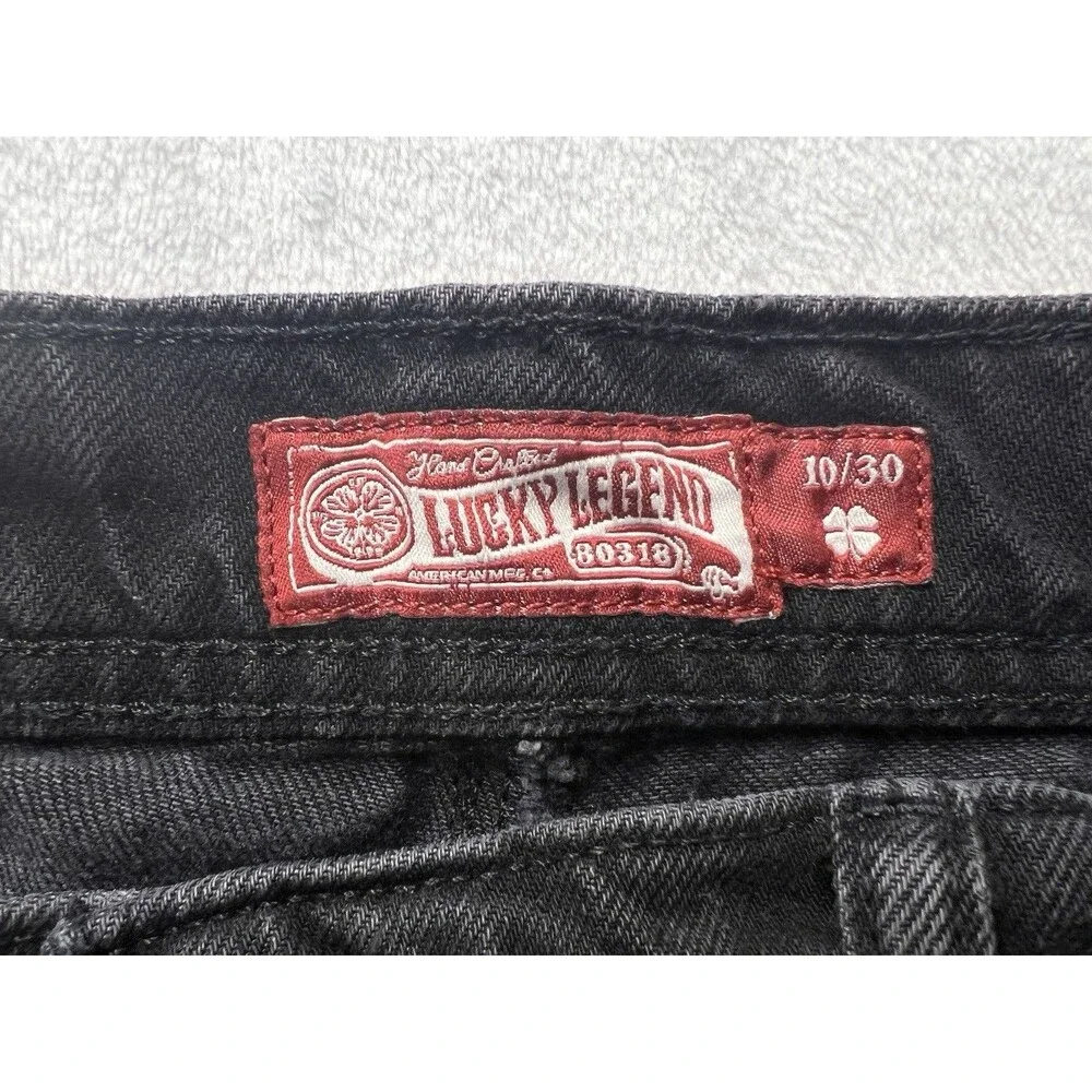 Lucky Brand Lucky Legend High Rise Wide Leg Jeans Womens 10/30 Black Denim Pants